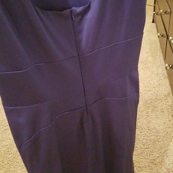Purple fitted dress - Picture 2 of 4